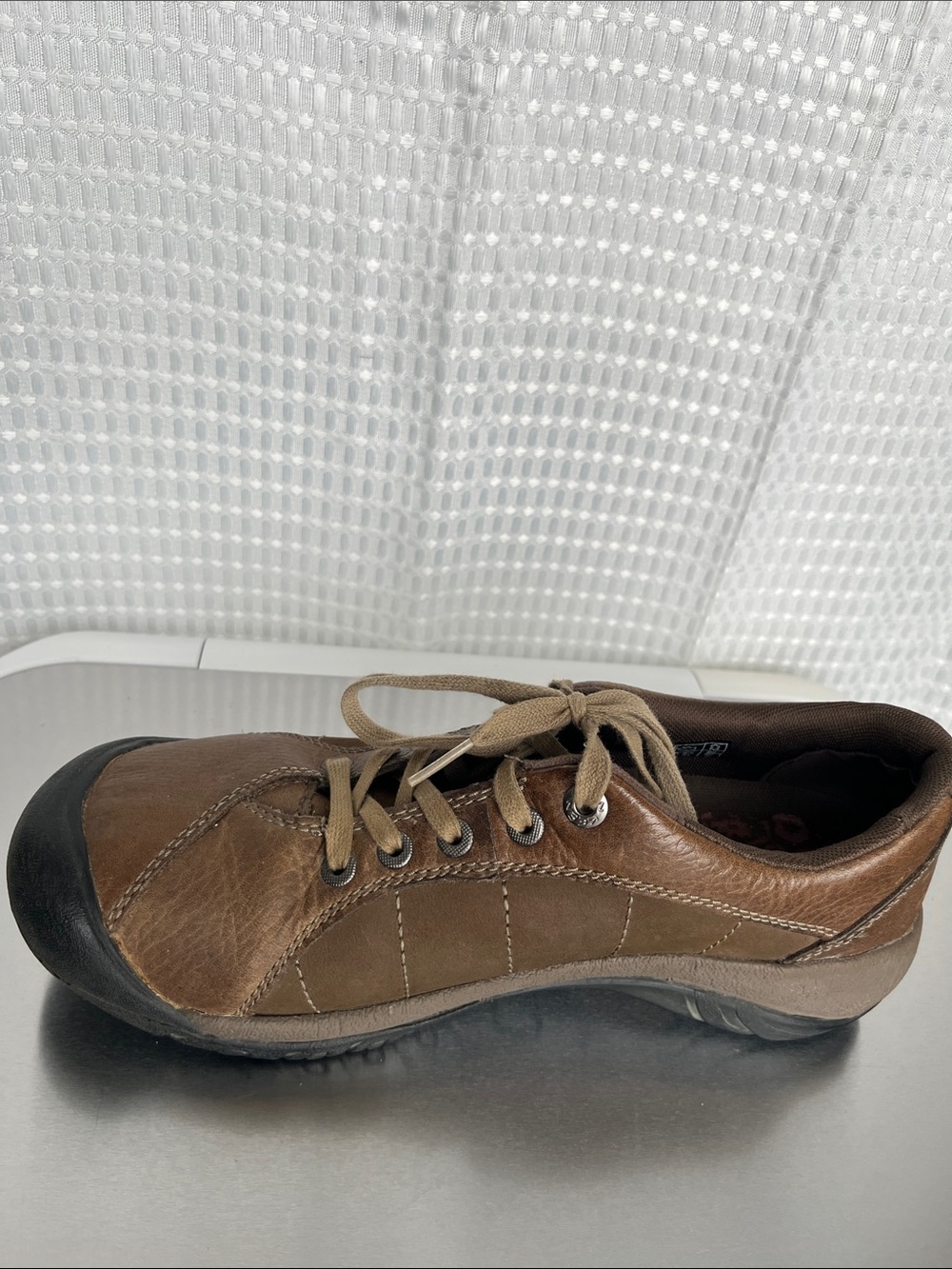 KEEN Presidio Cascade Shitake Leather Comfort Shoes Womens 9 Brown Lace Up - Picture 8 of 11